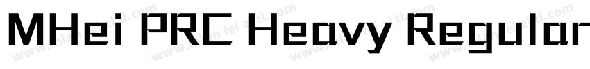 MHei PRC Heavy Regular字体转换